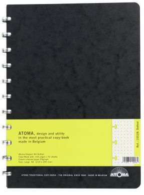 A4 Elegant Notebook with Cream 5x5 Dot Grid Pages